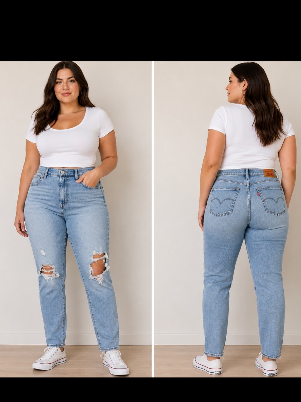 LEVI Strauss high rise skinny Light Blue Distressed Women's Jeans. 30